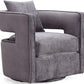 Kennedy Velvet Swivel Accent Chair by TOV L6125