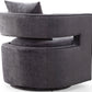 Kennedy Velvet Swivel Accent Chair by TOV L6145