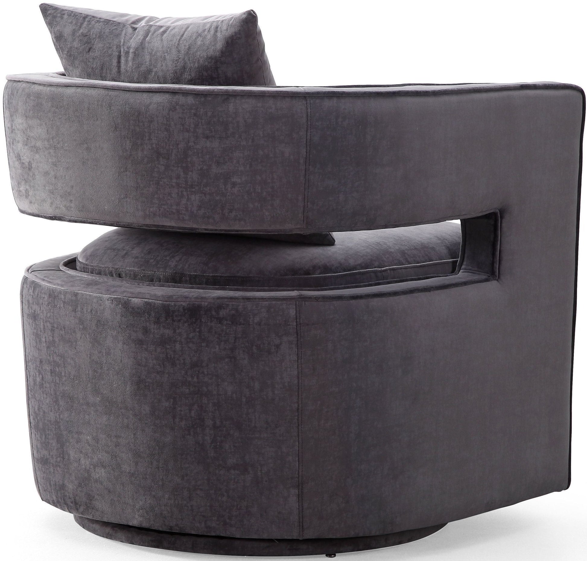 Kennedy Velvet Swivel Accent Chair by TOV S68311