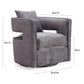 Kennedy Velvet Swivel Accent Chair by TOV S44127