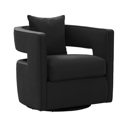 Kennedy Velvet Swivel Accent Chair by TOV L6145