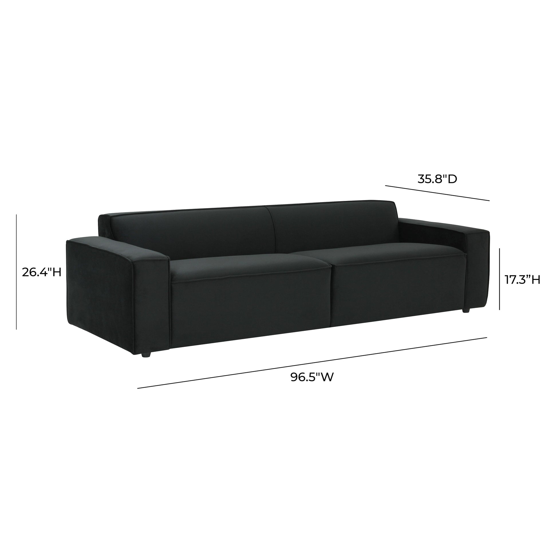 Olafur 96 5 Upholstered Sofa by TOV L68107