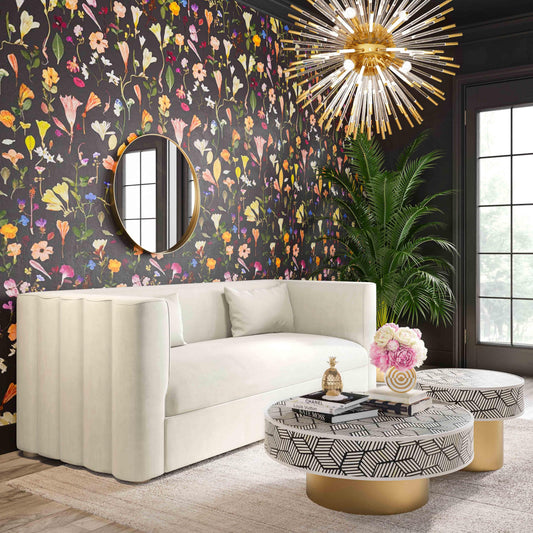 Callie Cream Performance Velvet Sofa by TOV Furniture – photo 2 of 6