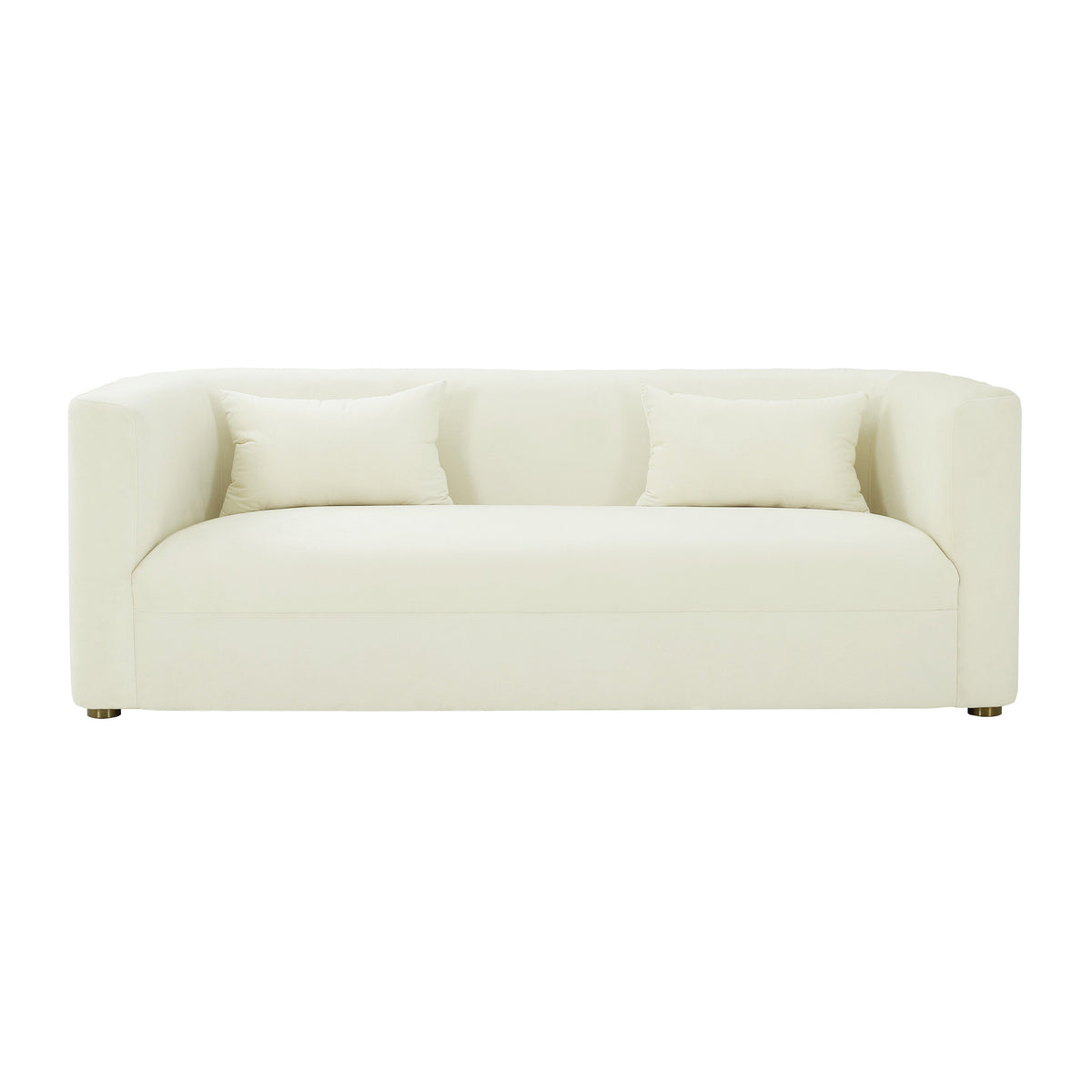 Callie Cream Performance Velvet Sofa by TOV Furniture – photo 3 of 6