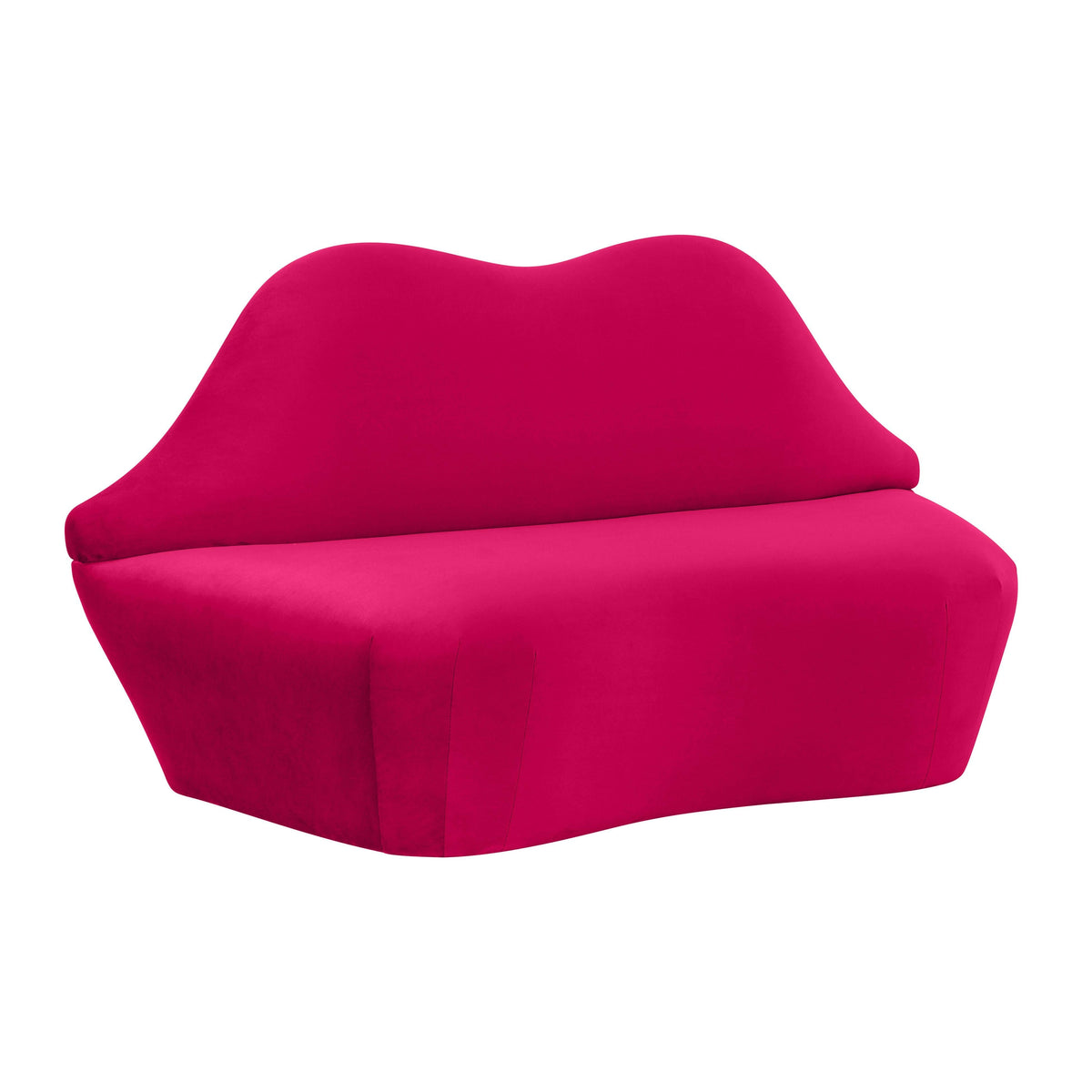 Lips 68" Performance Velvet Settee in Pink by TOV Furniture – photo 3 of 6