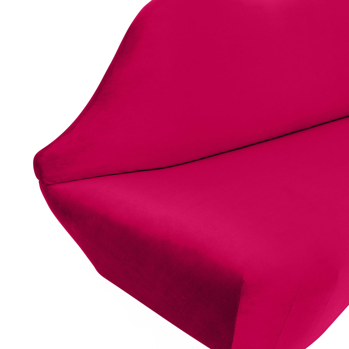 Lips 68" Performance Velvet Settee in Pink by TOV Furniture – photo 5 of 6