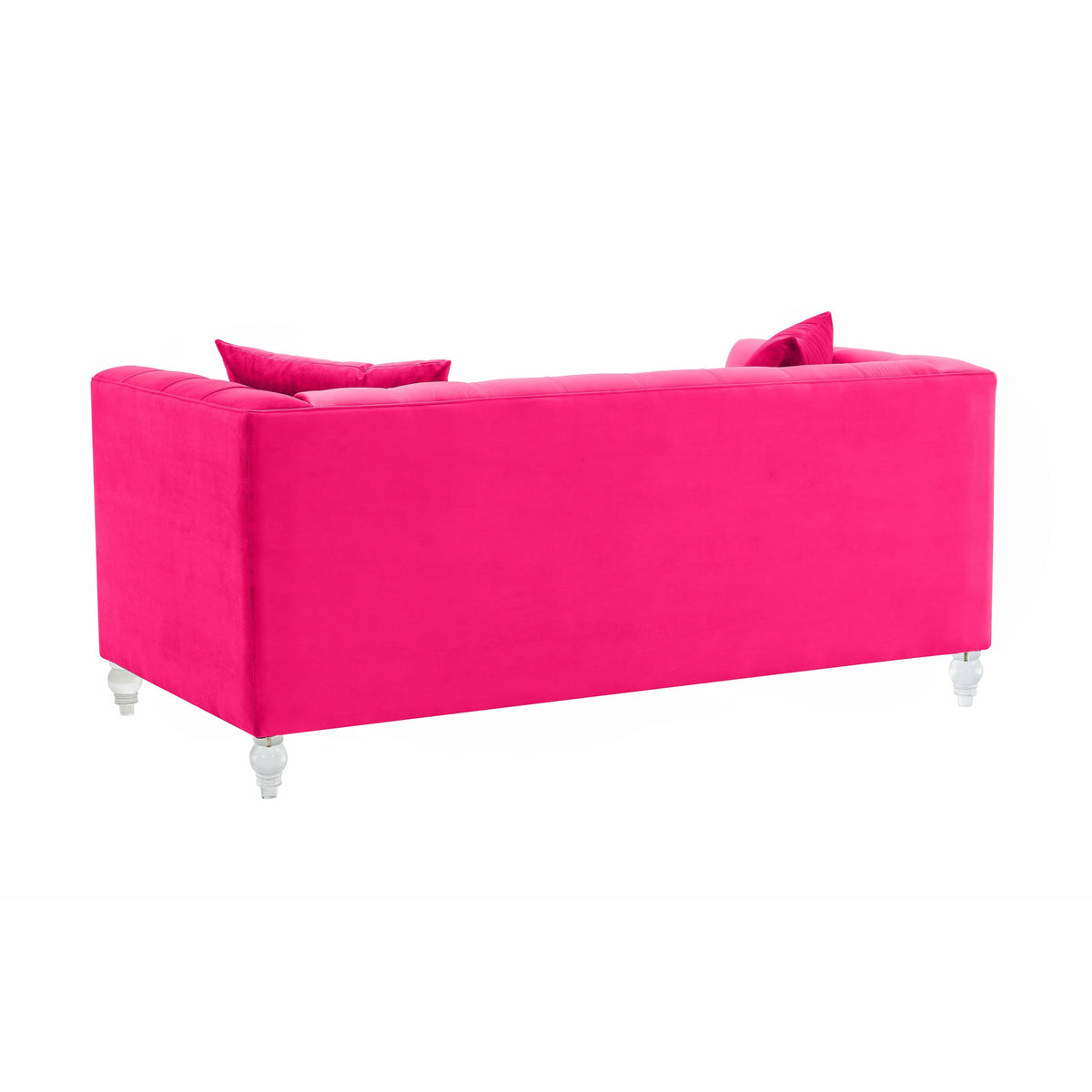 Bea 66" Hot Pink Performance Velvet Loveseat by TOV Furniture – photo 4 of 6