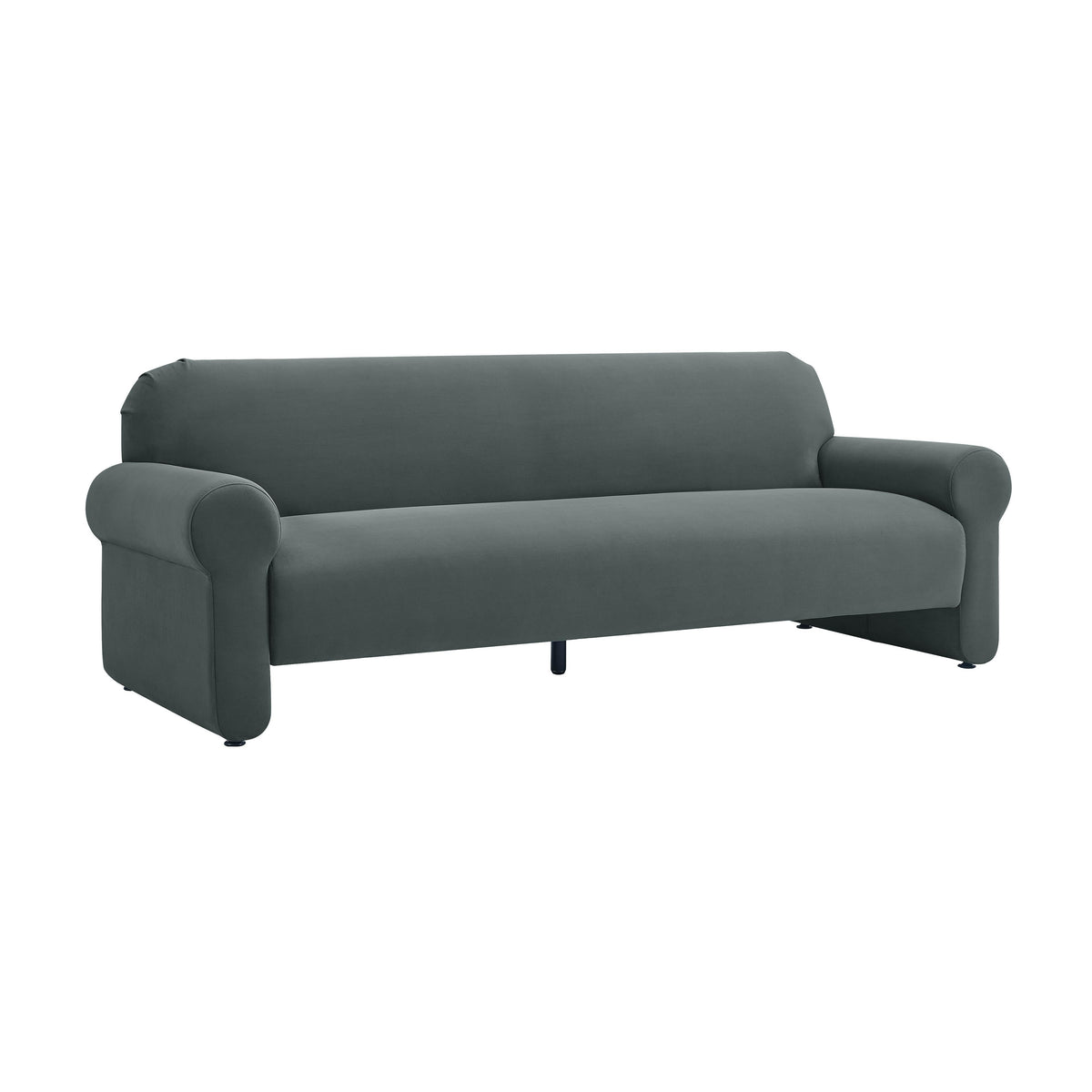 Keelee 84" Performance Velvet Sofa in Grey by TOV Furniture – photo 1 of 6
