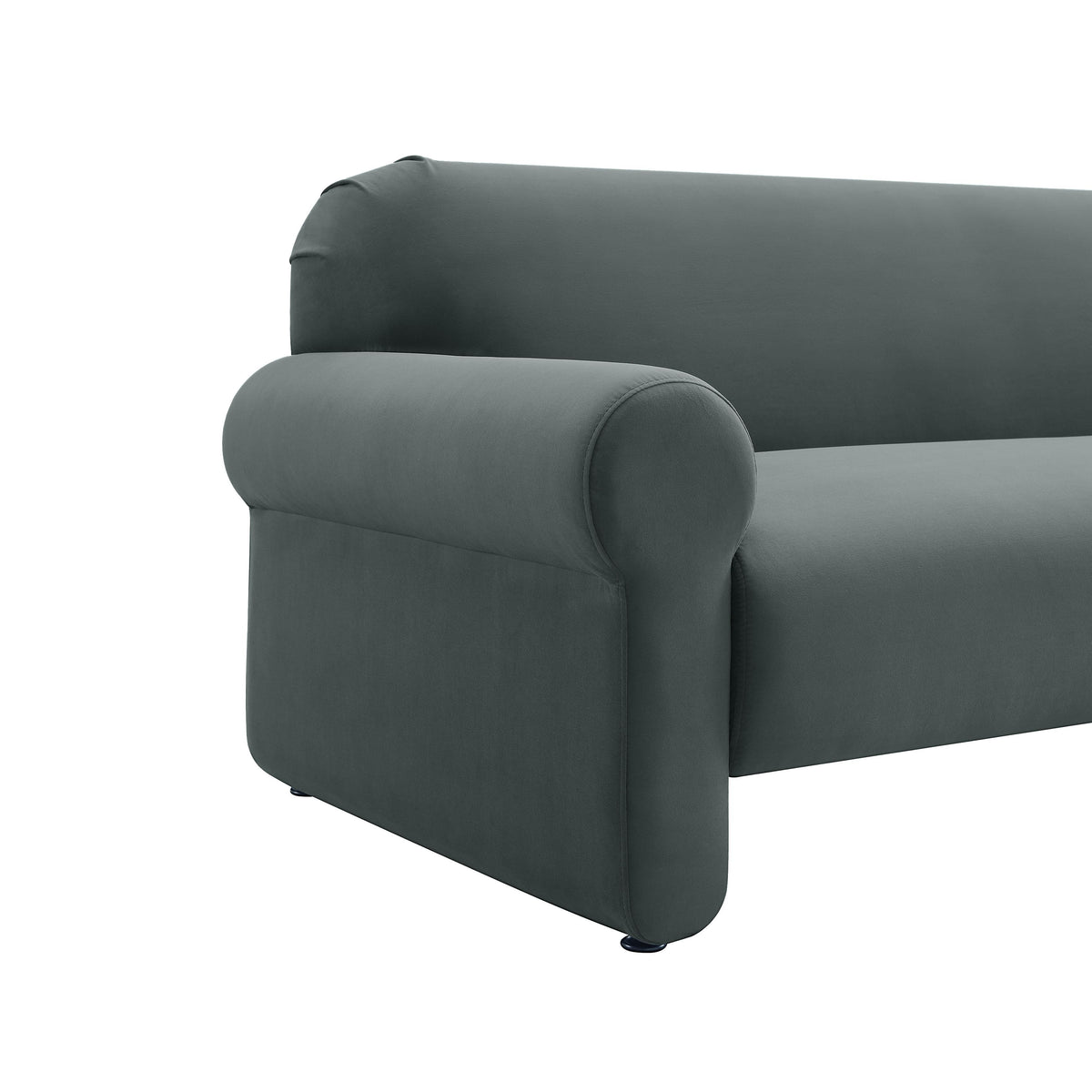 Keelee 84" Performance Velvet Sofa in Grey by TOV Furniture – photo 5 of 6