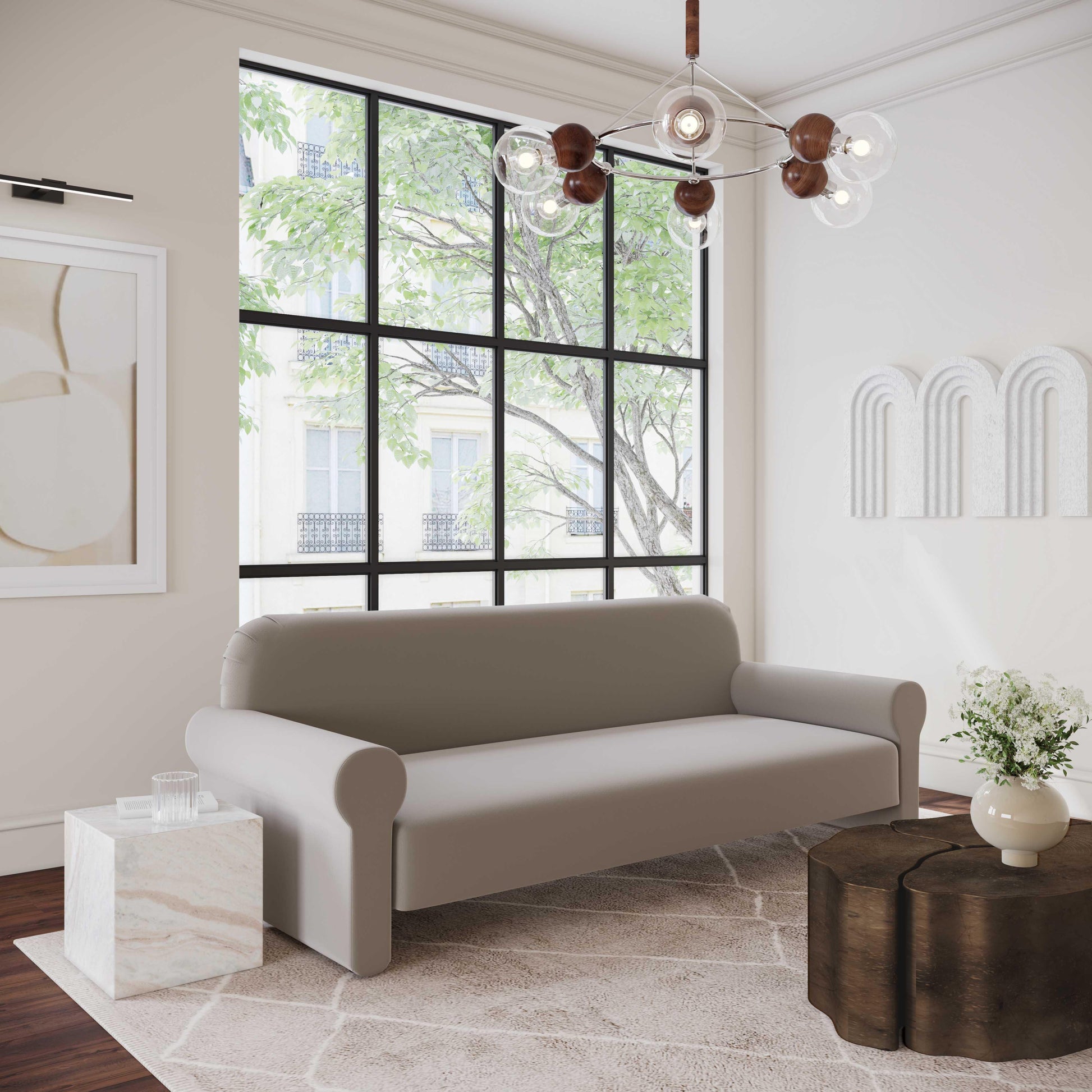 Keelee 84 Velvet Sofa by TOV L68438