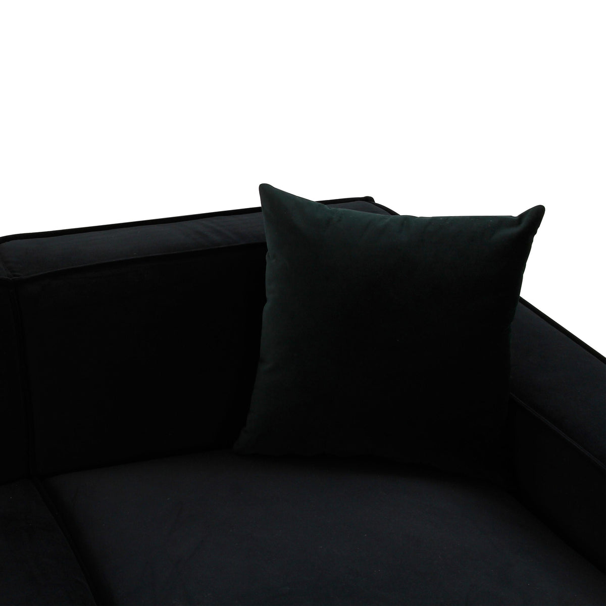 Olafur Black Performance Velvet Sectional - RAF by TOV Furniture – photo 6 of 7