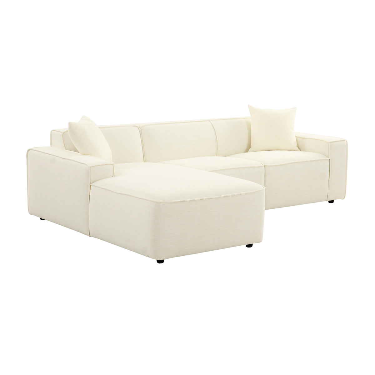Olafur Cream Linen Sectional - LAF by TOV Furniture – photo 1 of 7