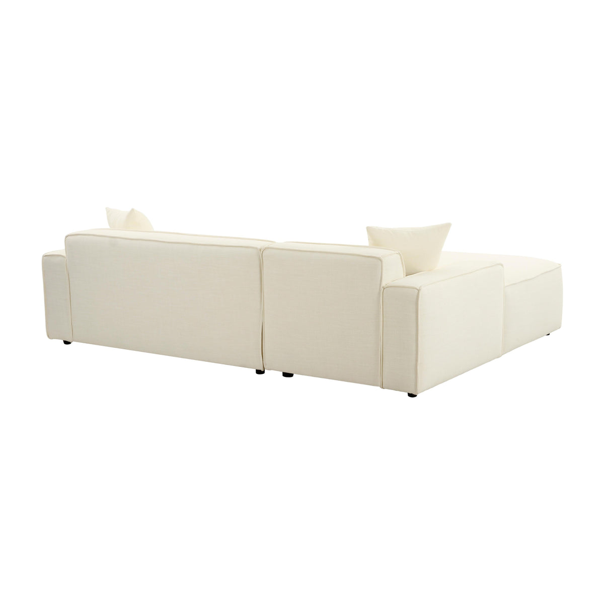 Olafur Cream Linen Sectional - LAF by TOV Furniture – photo 5 of 7