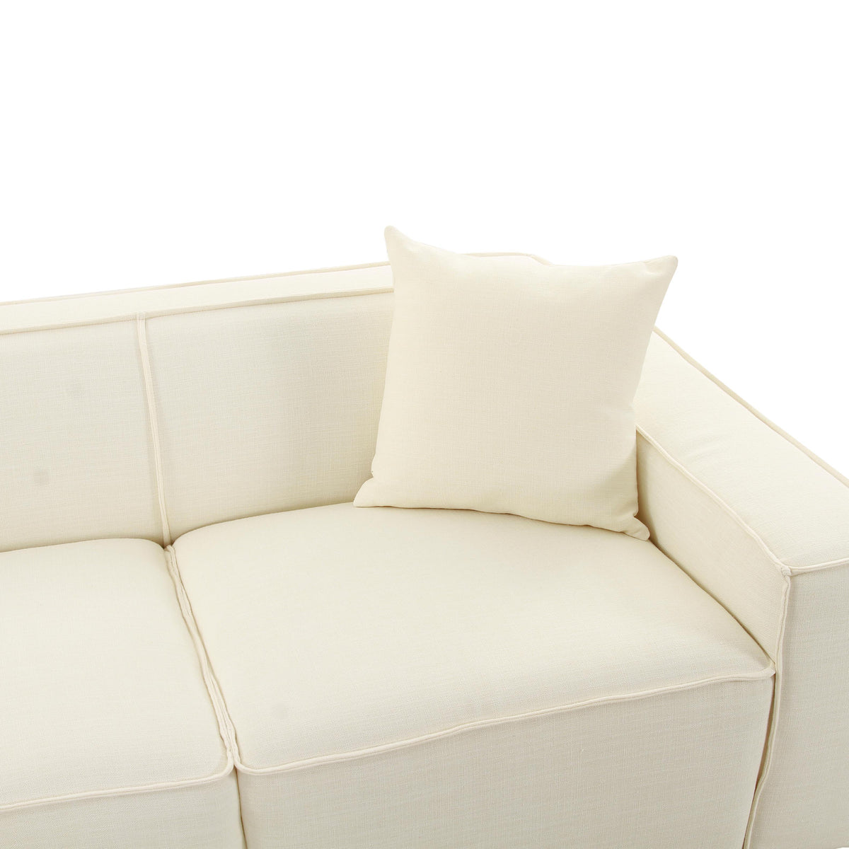 Olafur Cream Linen Sectional - LAF by TOV Furniture – photo 6 of 7