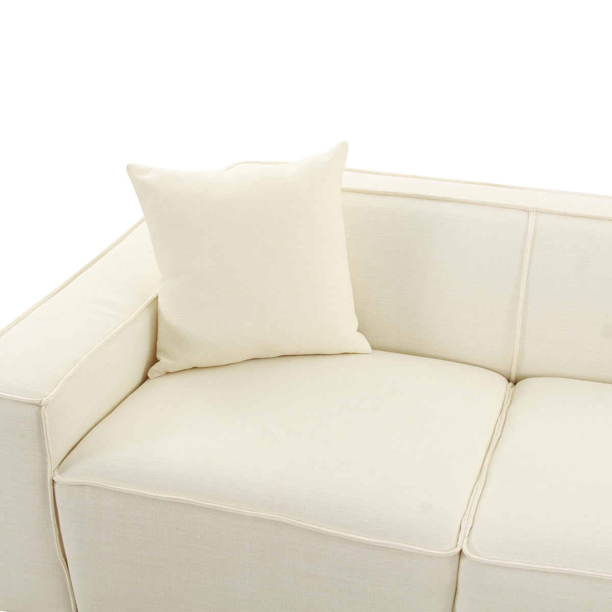 Olafur Cream Linen Sectional - RAF by TOV Furniture – photo 6 of 7