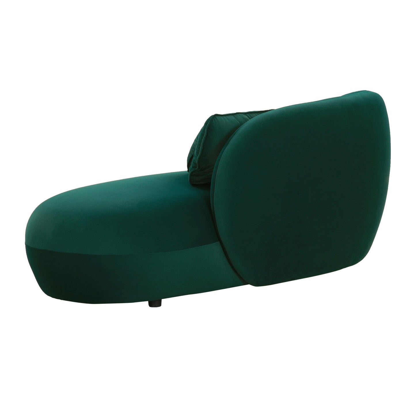 Galet Velvet Chaise Green by Tov Furniture
