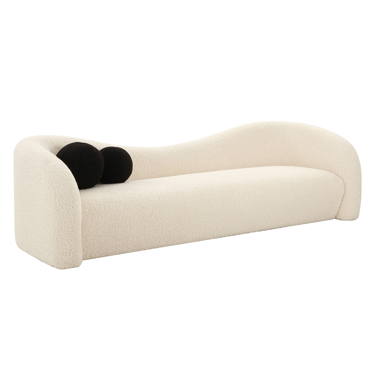 Leonie Beige Faux Shearling Sofa by TOV Furniture – photo 1 of 6