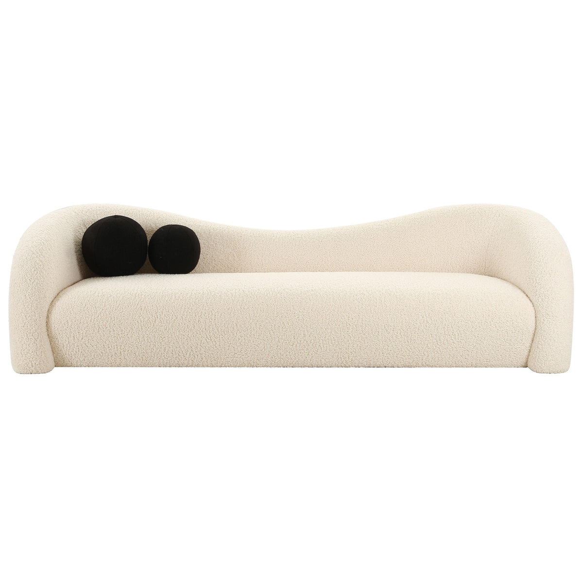 Leonie Beige Faux Shearling Sofa by TOV Furniture – photo 3 of 6