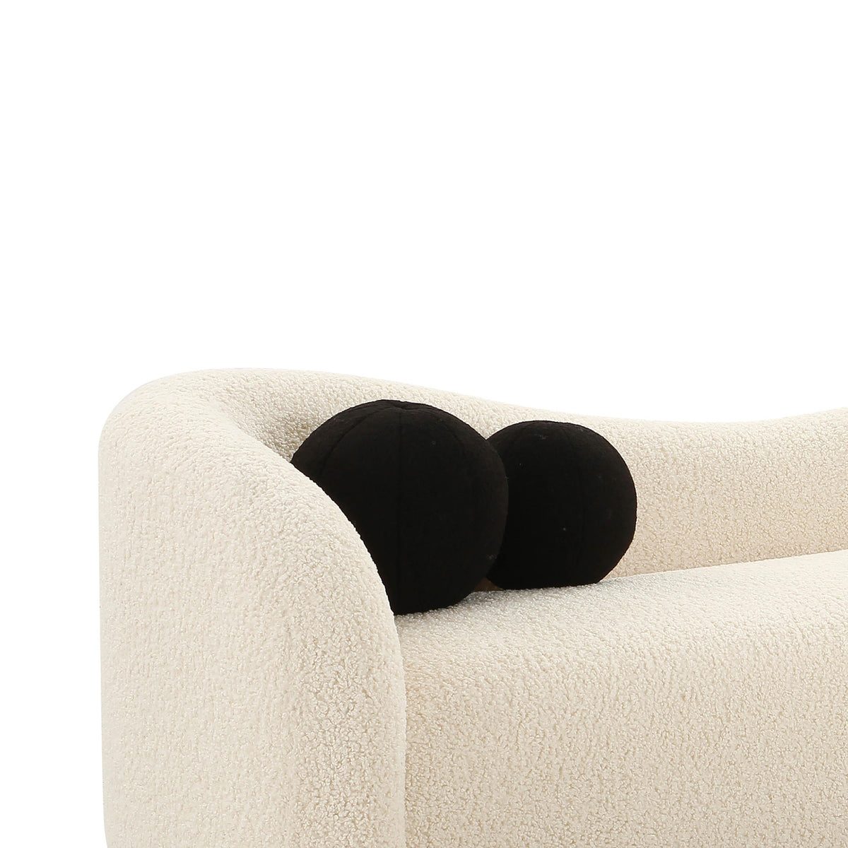 Leonie Beige Faux Shearling Sofa by TOV Furniture – photo 4 of 6