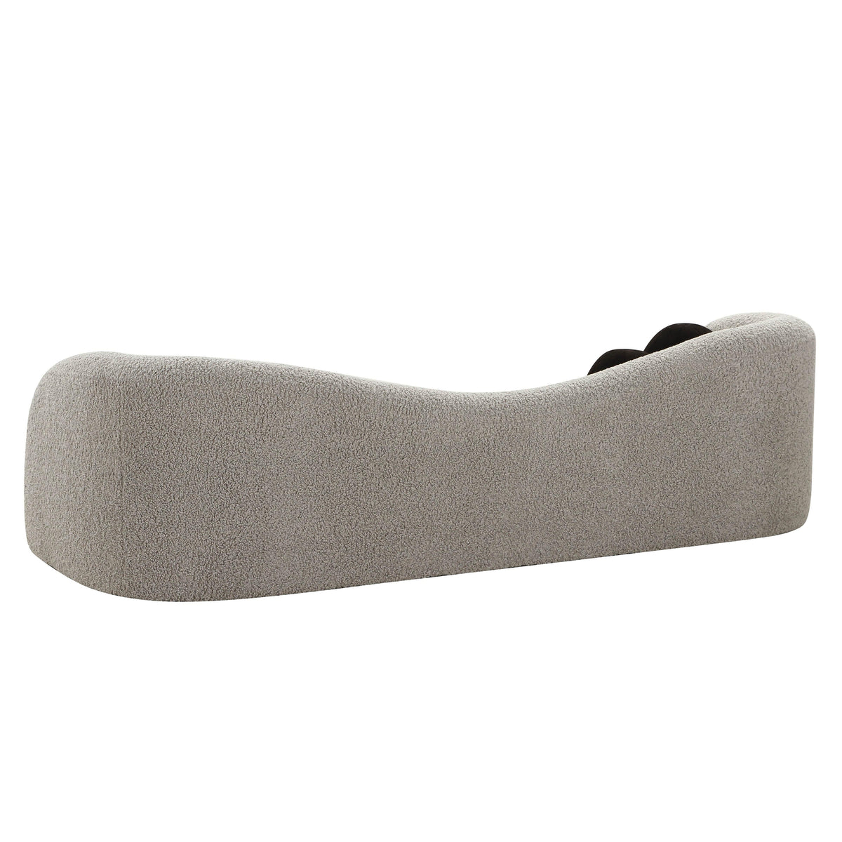 Leonie Grey Faux Shearling Sofa by TOV Furniture – photo 5 of 6