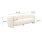 Amelie 91 Faux Fur Sofa by TOV L68582