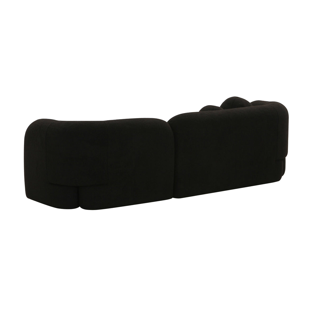 Amelie Black Contract-Grade Faux Fur Sofa by TOV Furniture – photo 5 of 6