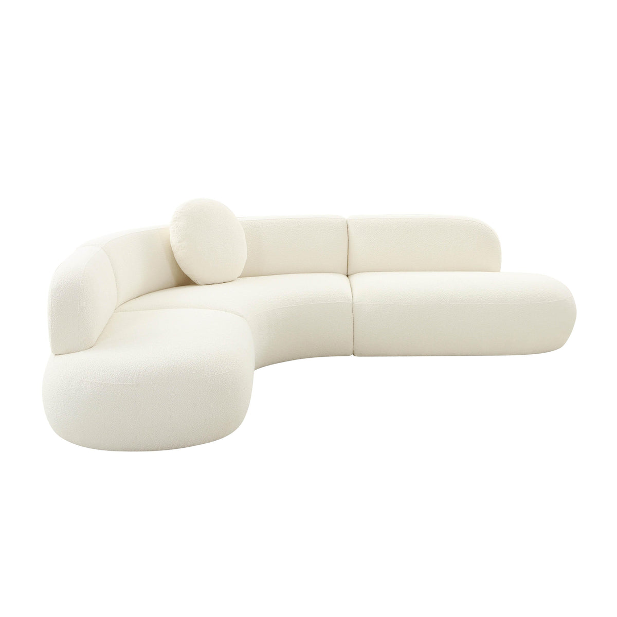 Broohah Cream Performance Boucle Sectional by TOV Furniture – photo 1 of 7