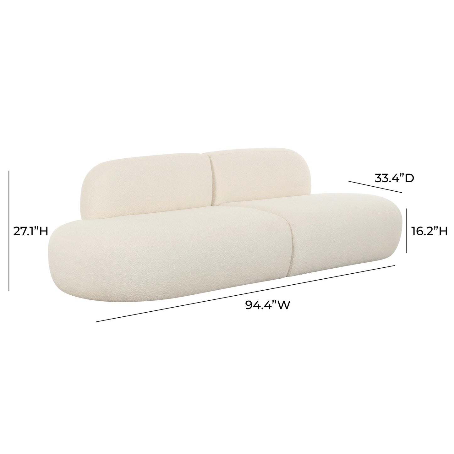 Broohah 94 Upholstered Sofa by TOV L68656 So