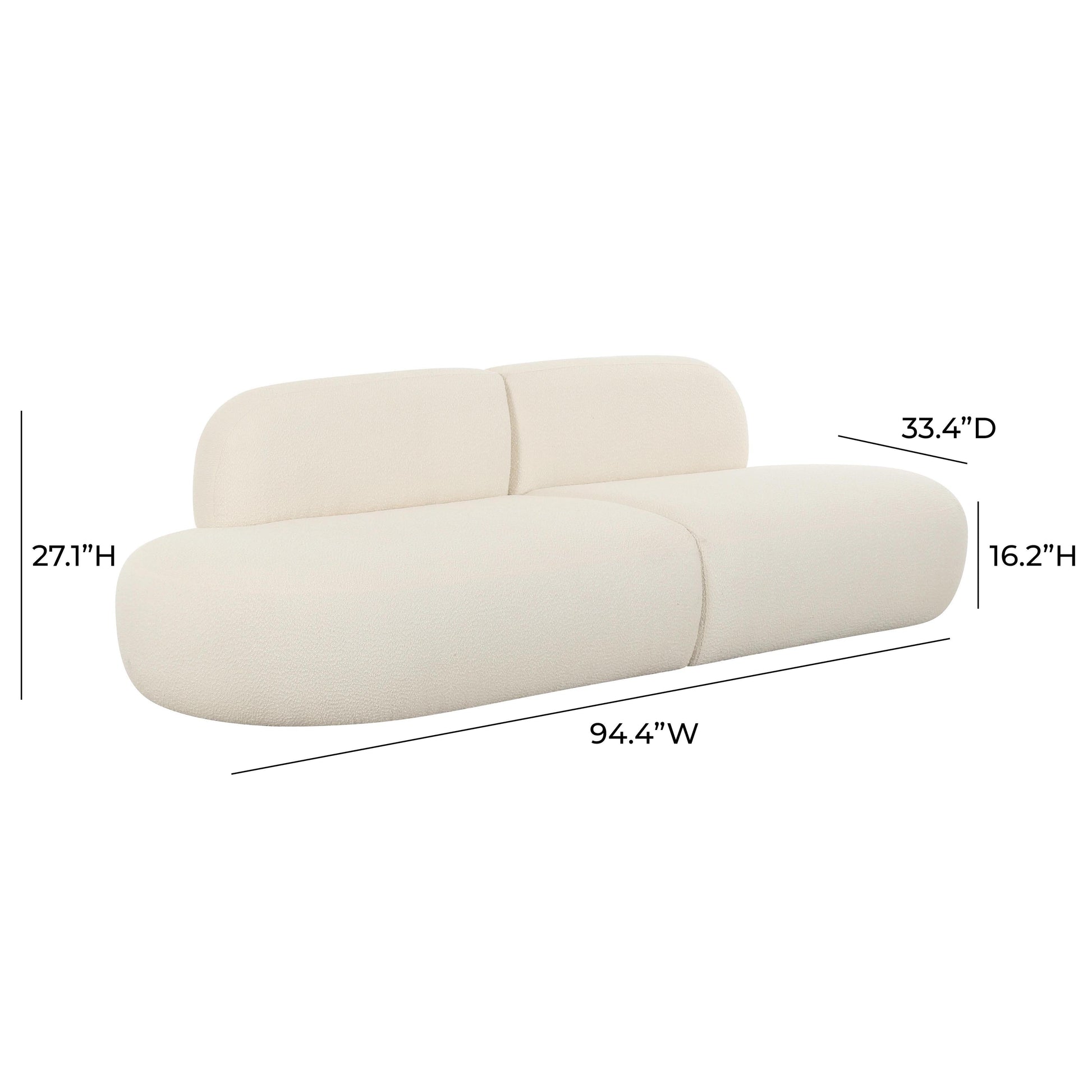 Broohah 94 Upholstered Sofa by TOV L68655 So