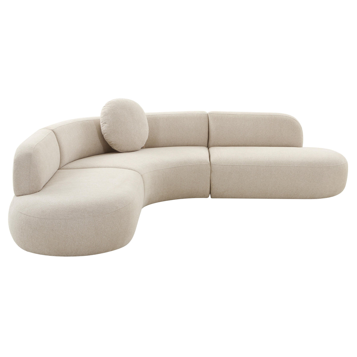 Broohah Beige Performance Linen Sectional by TOV Furniture – photo 1 of 7
