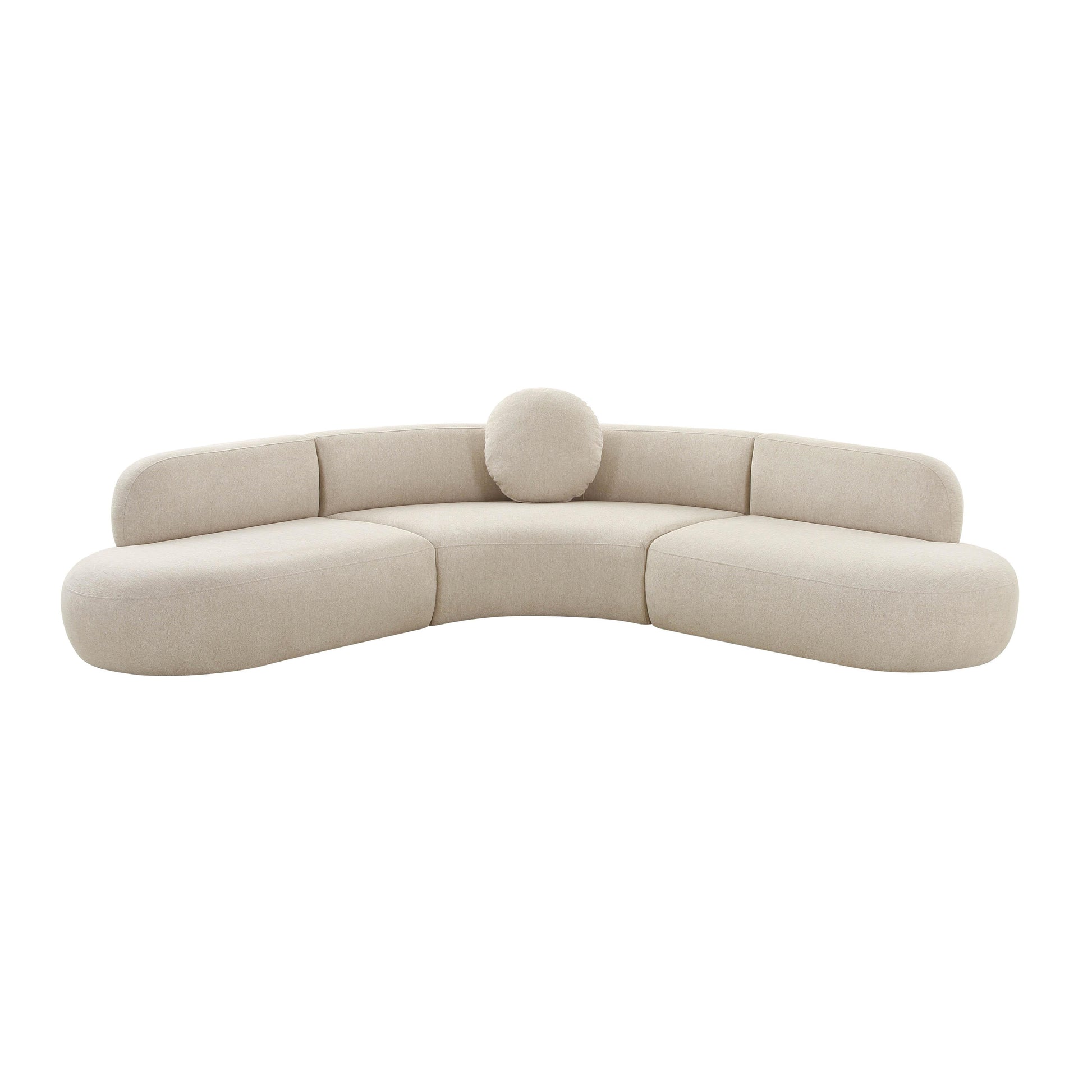 Broohah 3 Piece Upholstered L Shaped Sectional by TOV L68656 Sec