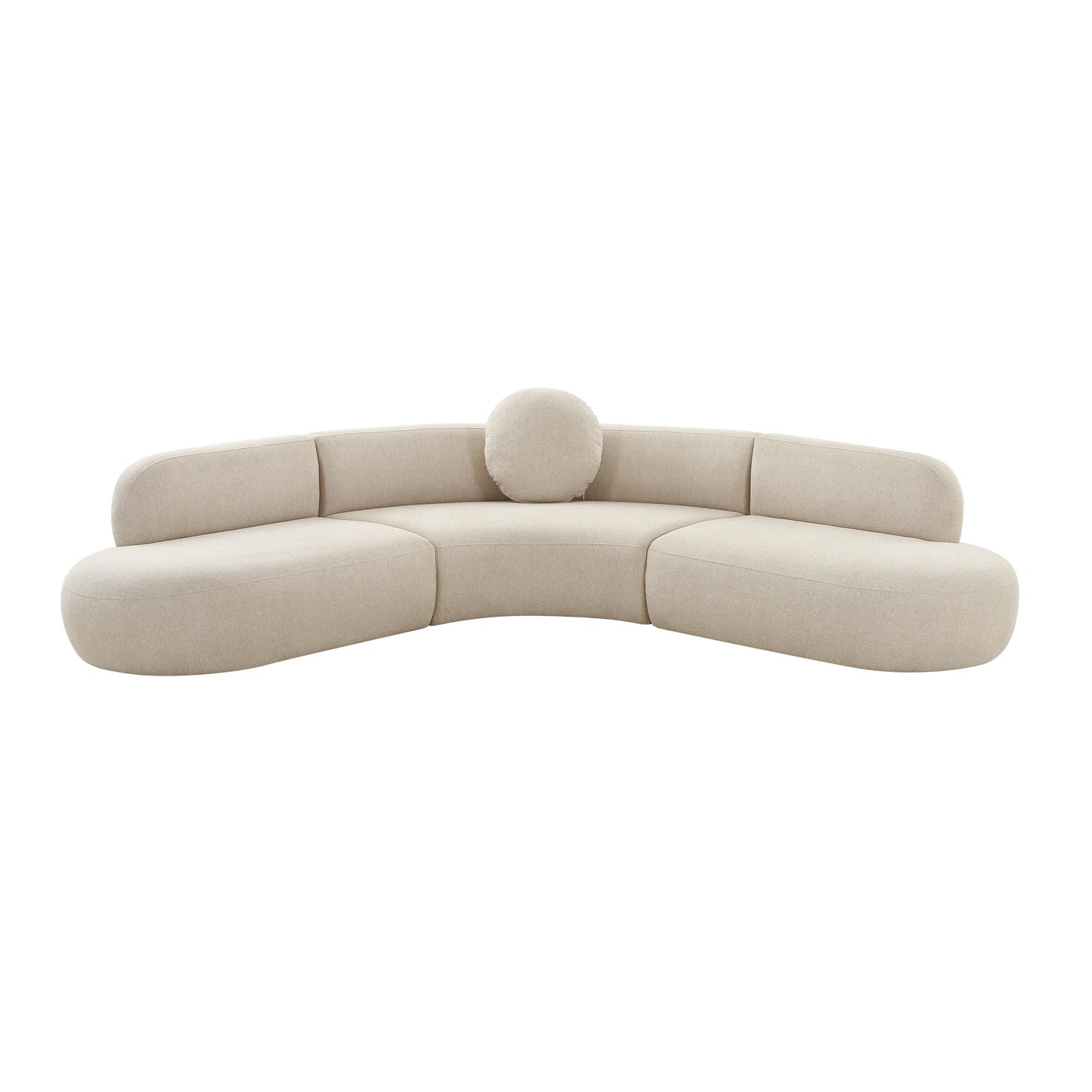 Broohah 3 Piece Upholstered L Shaped Sectional by TOV L69290 Sec