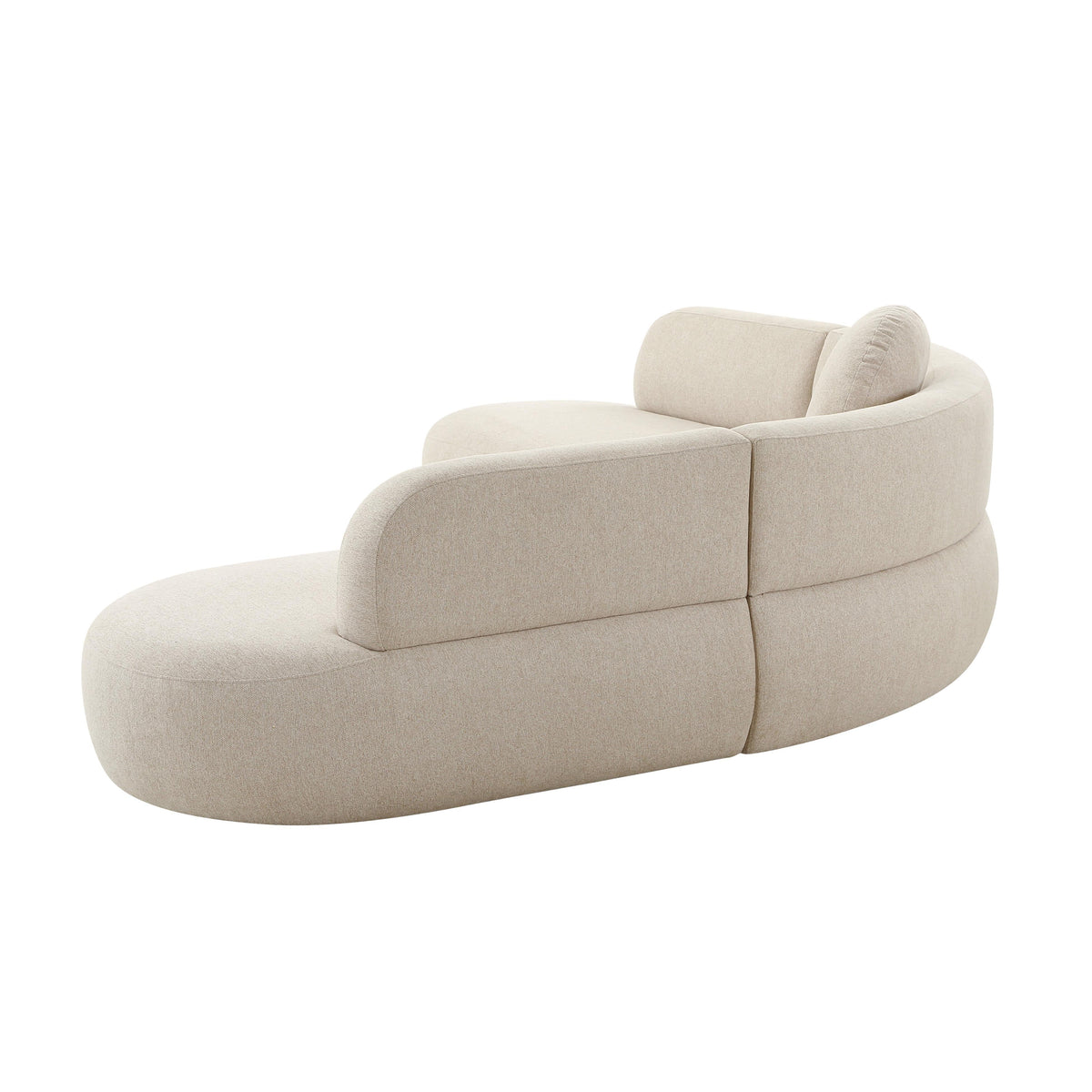 Broohah Beige Performance Linen Sectional by TOV Furniture – photo 4 of 7