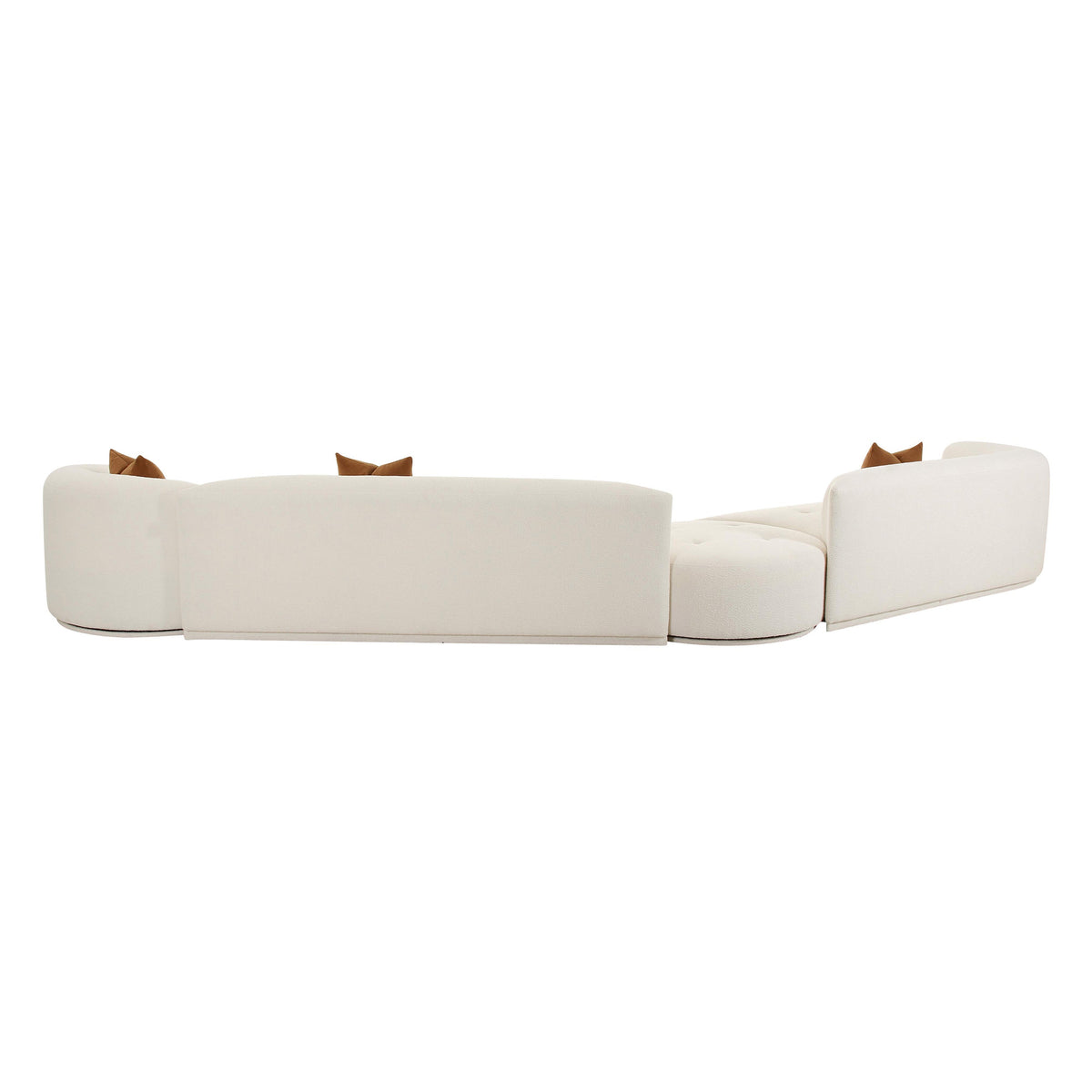 Fickle Cream Performance Boucle 4-Piece Modular LAF Sectional by TOV Furniture – photo 4 of 7