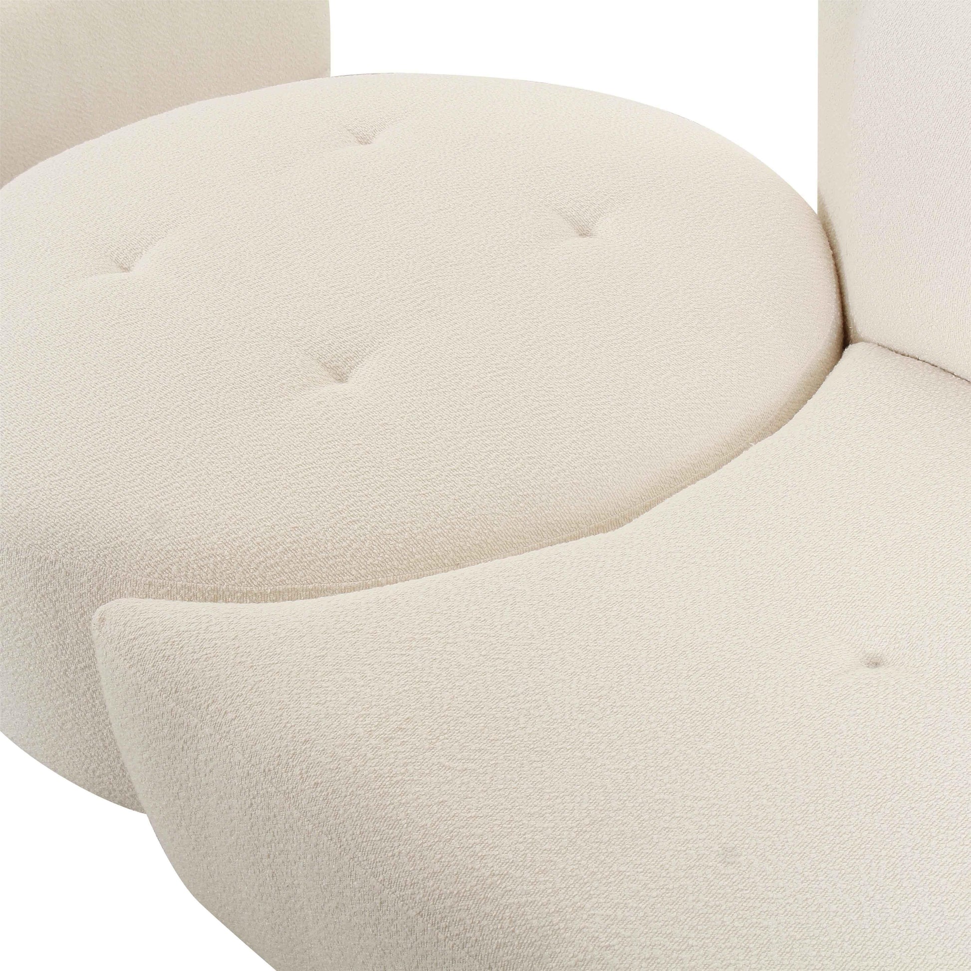 Fickle 4 Piece Cream Boucle Modular Sectional by TOV L6866 C Sec2L