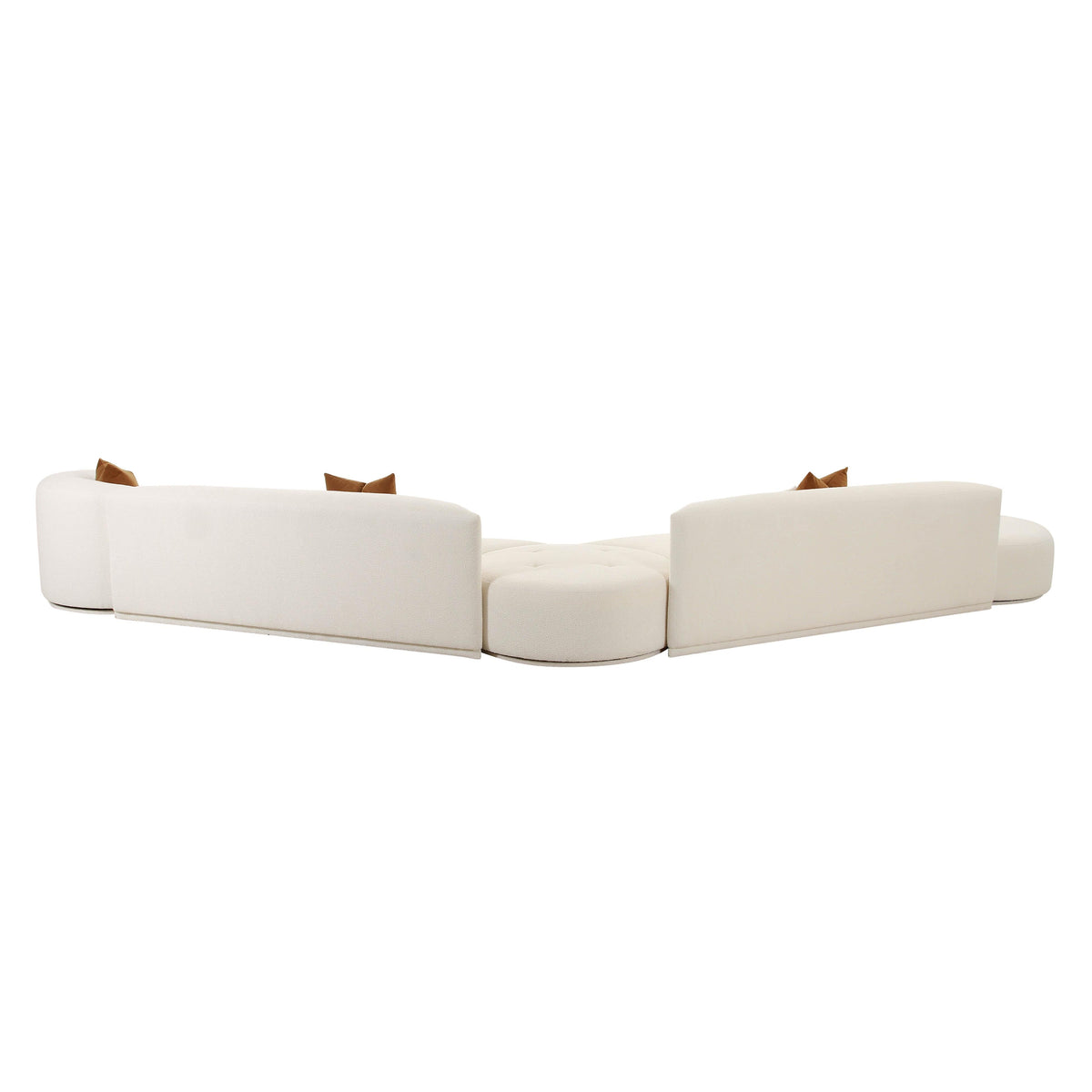 Fickle Cream Performance Boucle 5-Piece Modular Chaise Sectional by TOV Furniture – photo 4 of 6