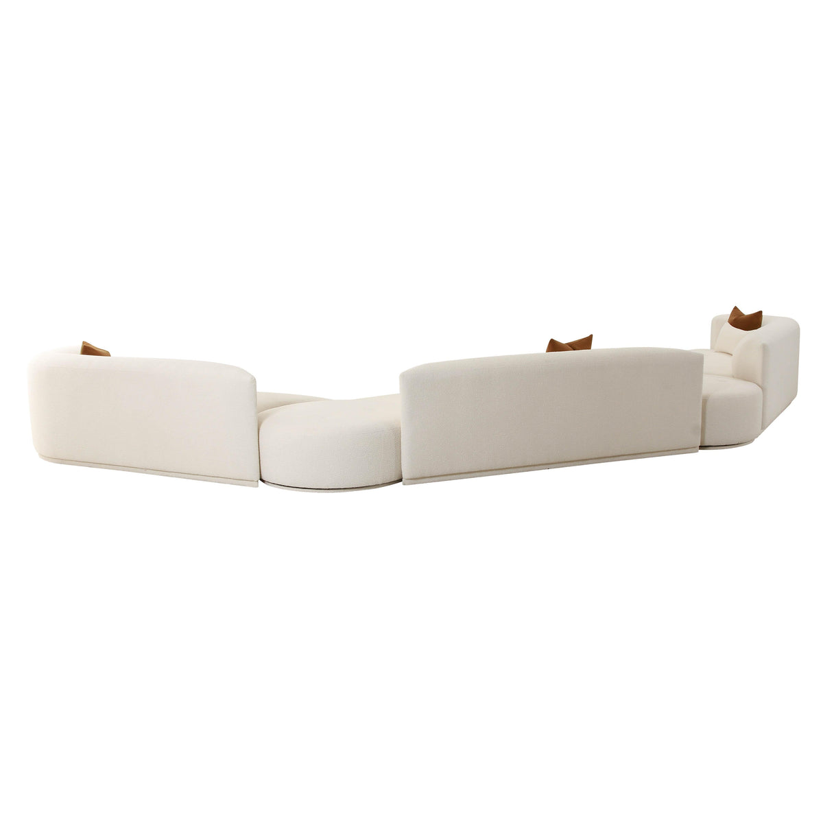 Fickle 5-Piece Cream Performance Boucle Modular Sectional by TOV Furniture – photo 4 of 6