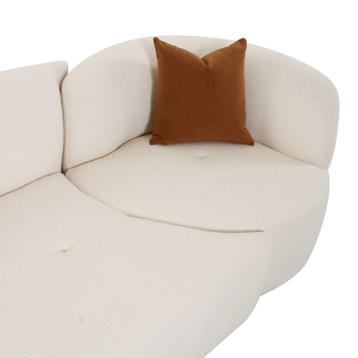 Fickle Cream Performance Boucle 2-Piece Modular LAF Sofa by TOV Furniture – photo 6 of 8