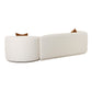 Fickle Cream Boucle 2 Piece Modular Sofa by TOV L6866 C So3L
