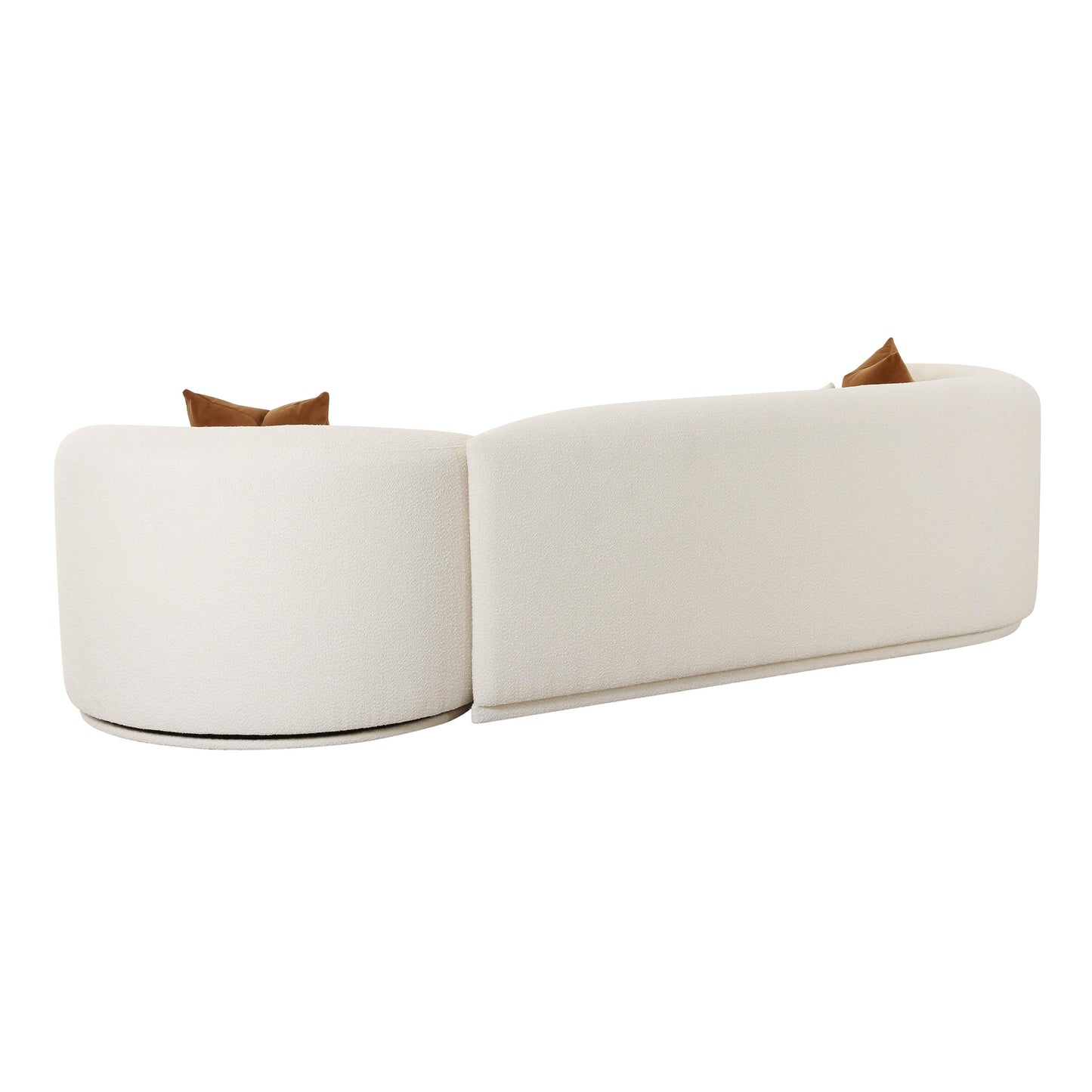 Fickle Cream Boucle 2 Piece Modular Sofa by TOV L6866 C So3L