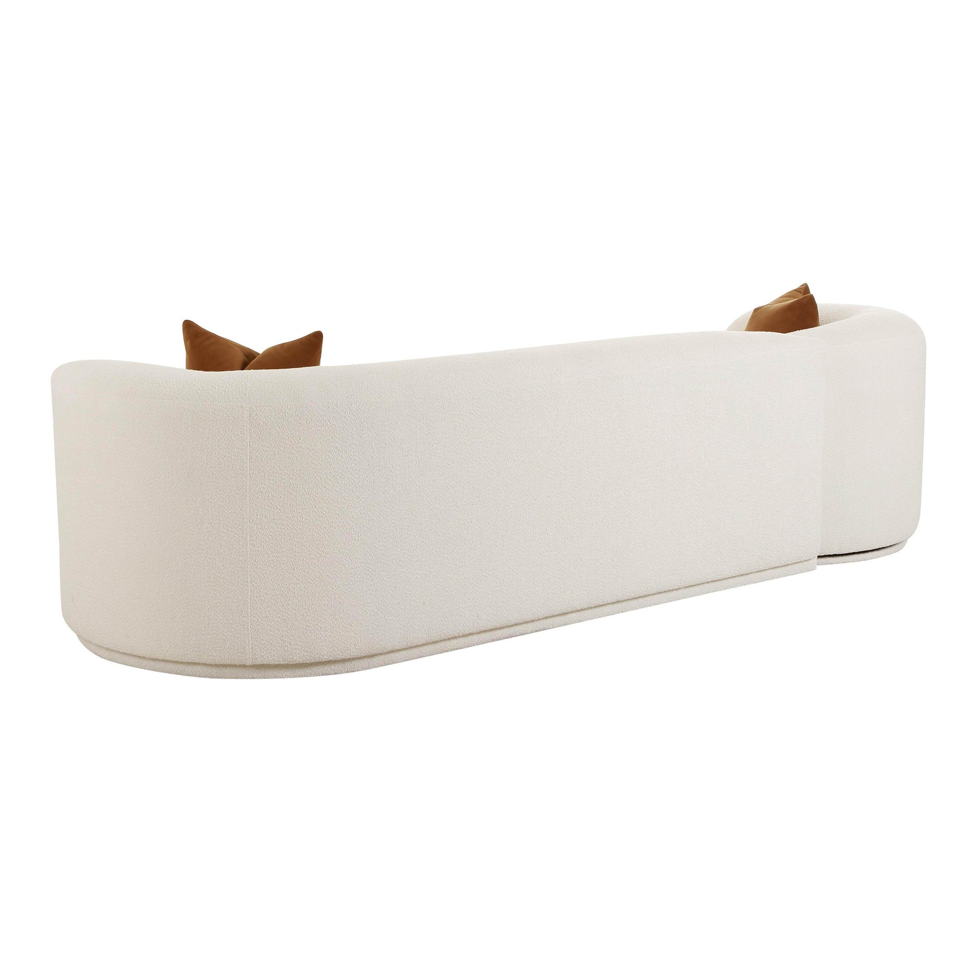 Fickle Cream Boucle 2 Piece Modular Sofa by TOV L6866 C So3L