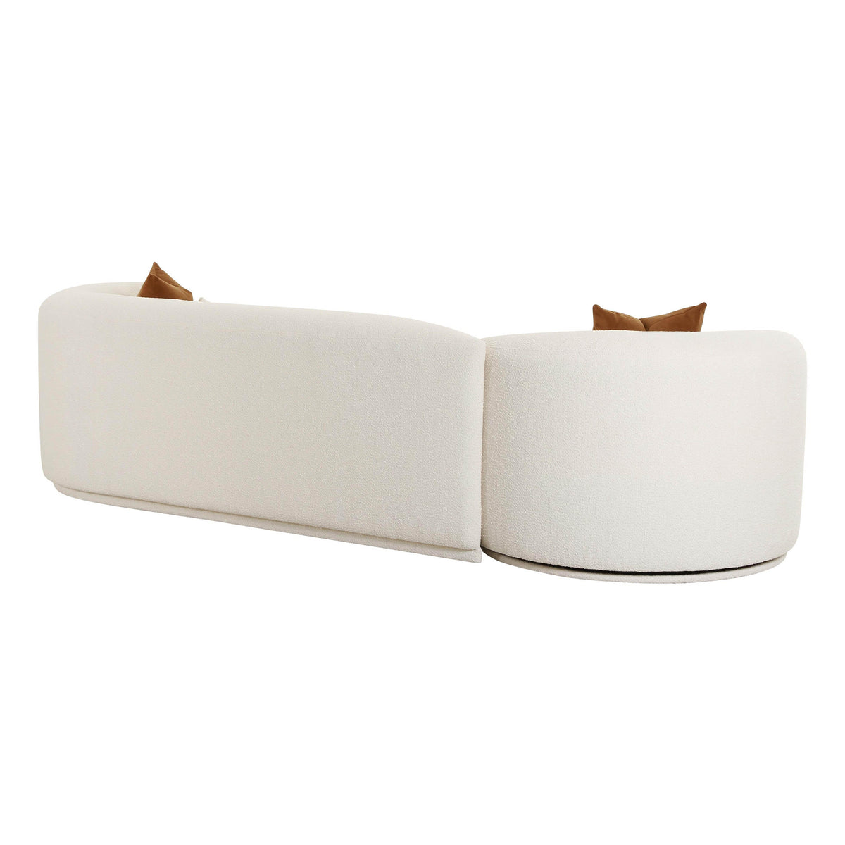 Fickle Cream Performance Boucle 2-Piece Modular RAF Sofa by TOV Furniture – photo 6 of 8