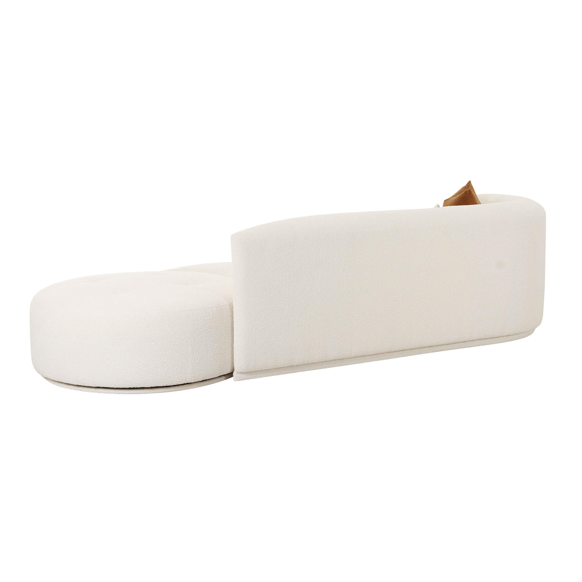 Fickle Cream Performance Boucle 2-Piece Chaise Modular LAF Sofa by TOV Furniture – photo 5 of 7