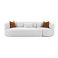 Fickle 112 2 Piece Grey Velvet Modular Sofa by TOV L6866 G So3R