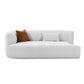 Fickle 82 5 Grey Velvet Modular Loveseat by TOV L68663