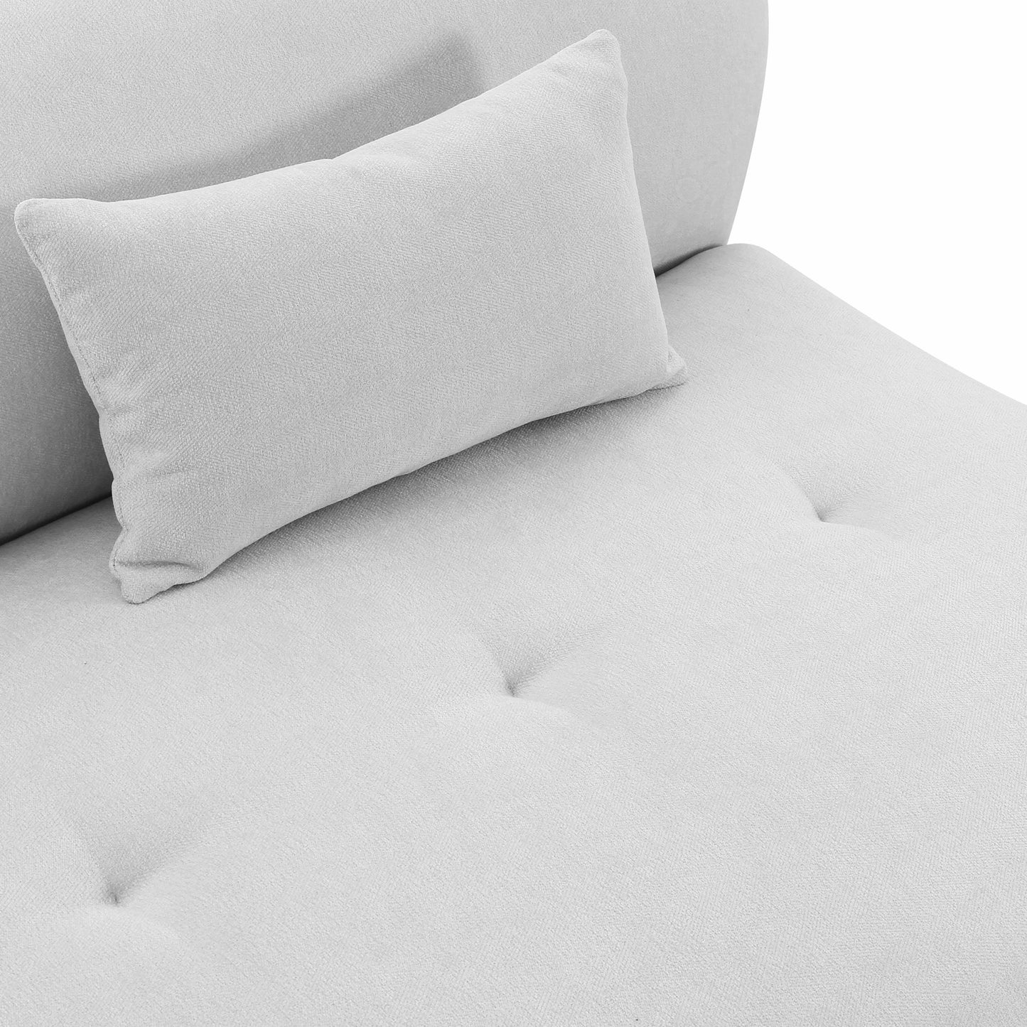 Fickle 82 5 Grey Velvet Modular Loveseat by TOV L68664