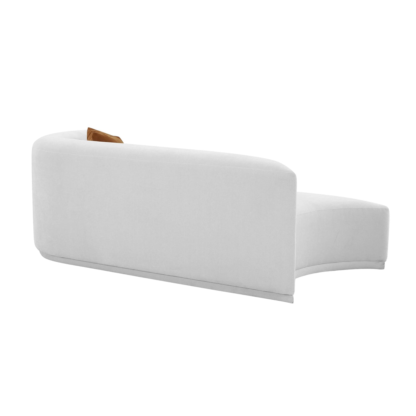 Fickle 82 5 Grey Velvet Modular Loveseat by TOV L68663