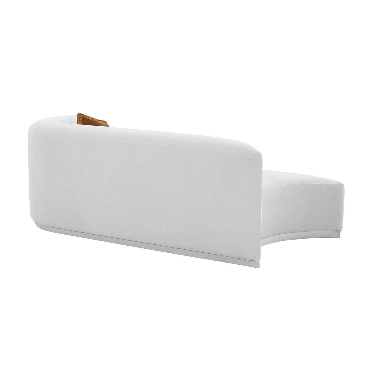 Fickle 82.5" Grey Performance Velvet Modular Loveseat in RAF by TOV Furniture – photo 4 of 8