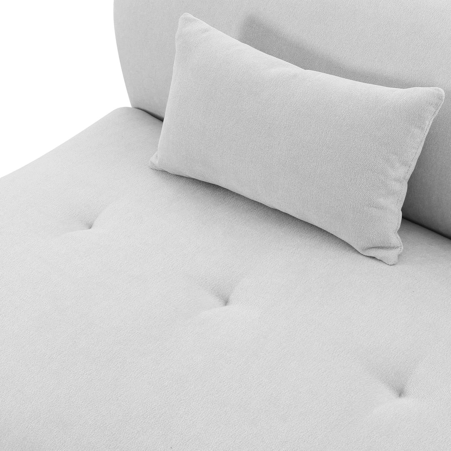 Fickle 82 5 Grey Velvet Modular Loveseat by TOV L68664