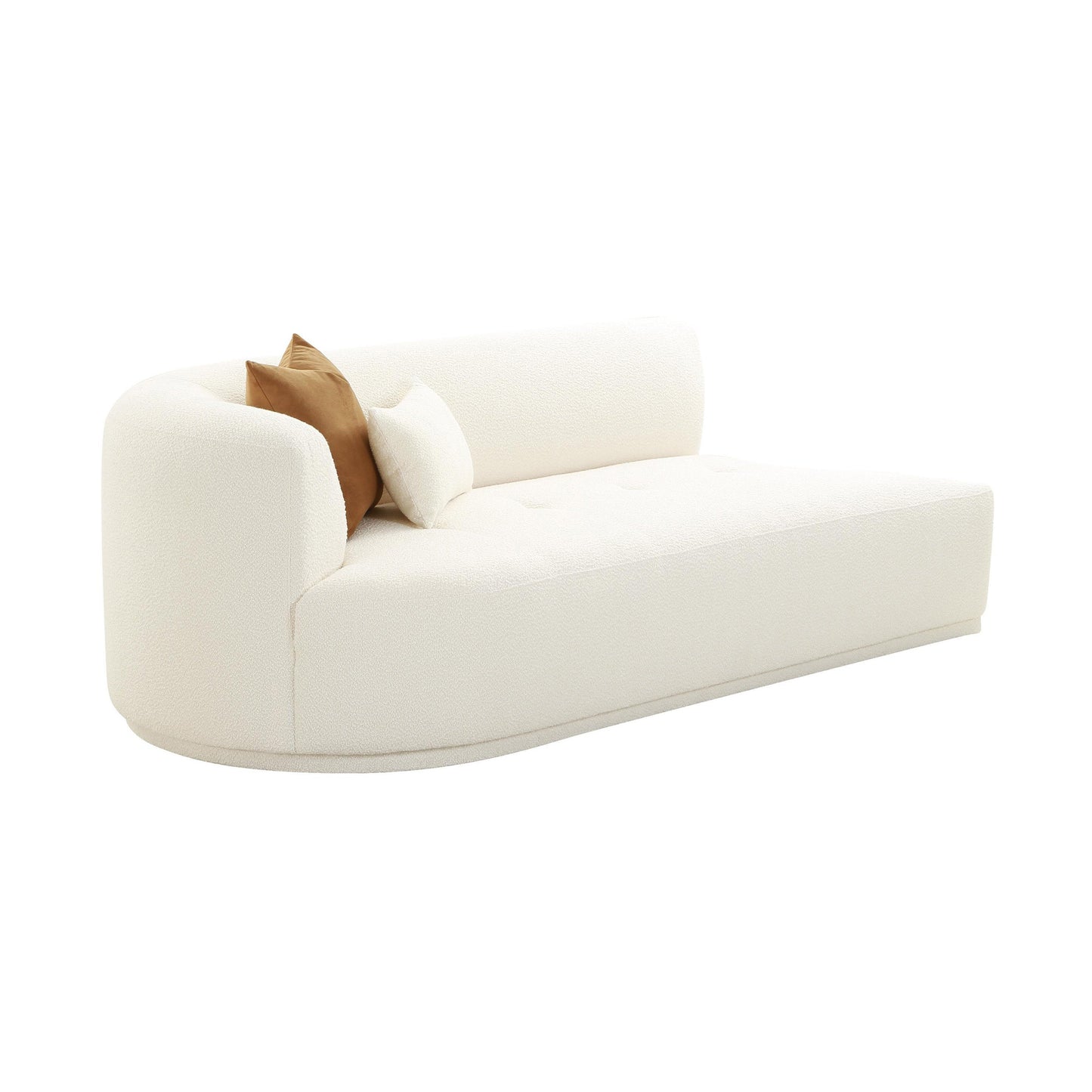 Fickle 82 5 Cream Boucle Modular Loveseat by TOV L68669
